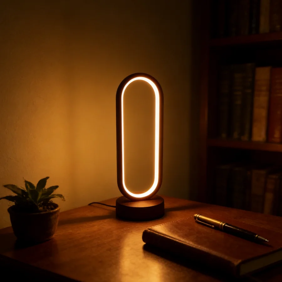 Ring Light Desk Small - 1Pcs Table Lamp Bedroom Ring Table