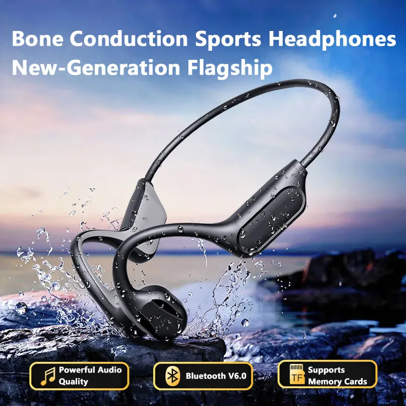 Tech For Office - NEW IPX8 Sports Bone Conduction Bluetooth