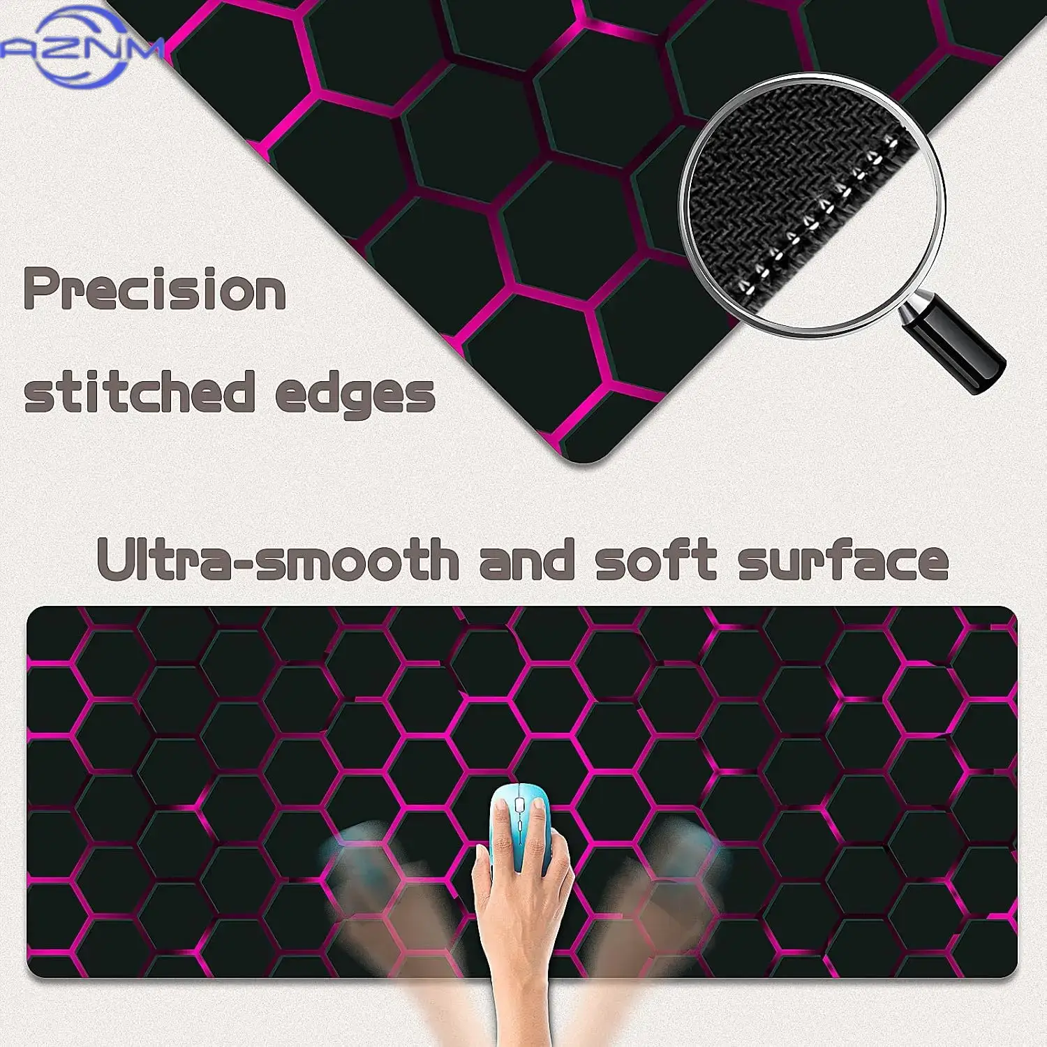 Tech Pink Hex Grid Large Mouse - огляд і ціна Office Tech Setup