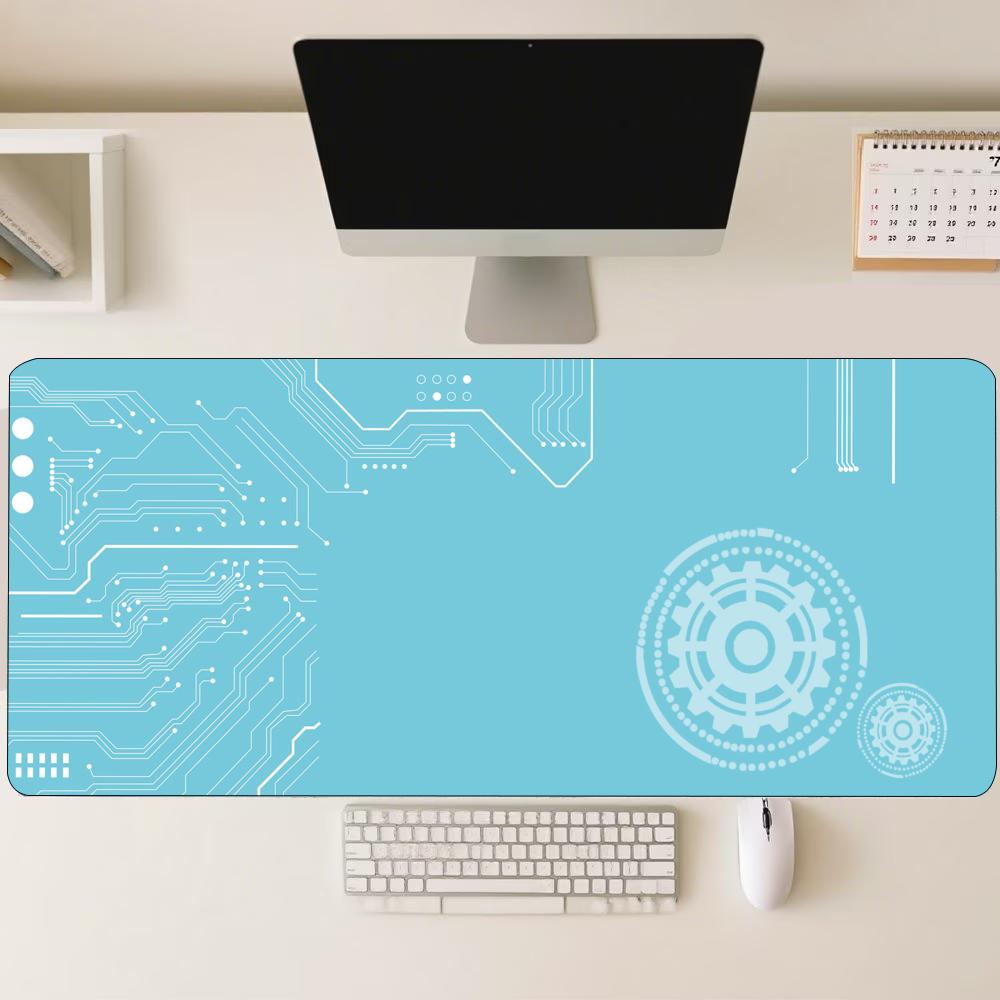 Blue Tech Circuit Gear Pattern - огляд і ціна Office Tech Setup
