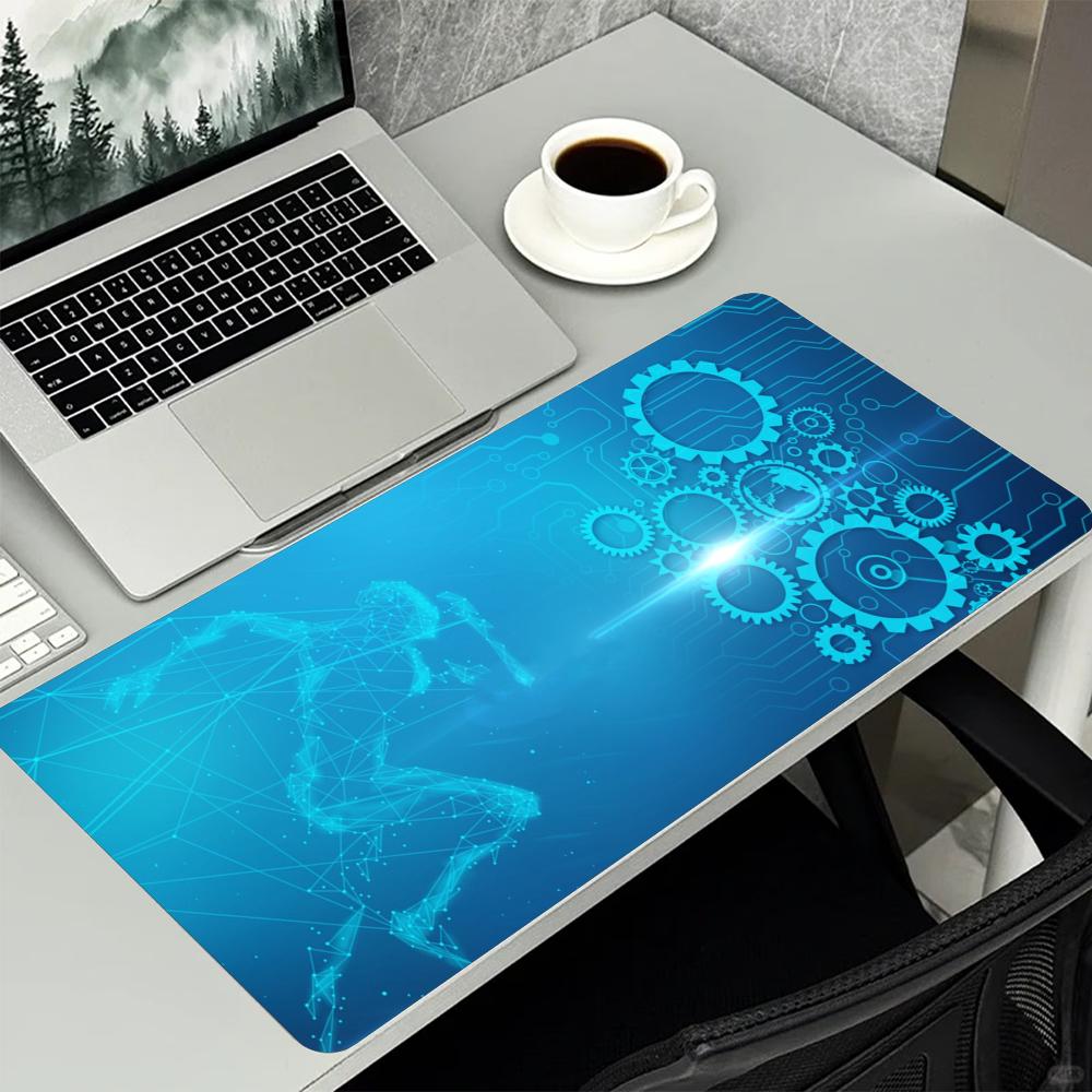 Blue Tech Circuit Gear Pattern - огляд і ціна Office Tech Setup