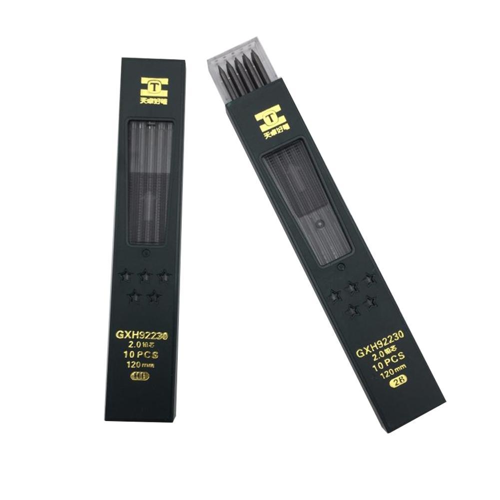 Hot 10Pcs/Box 2mm 2B HB Black  - огляд і ціна Tech For Office