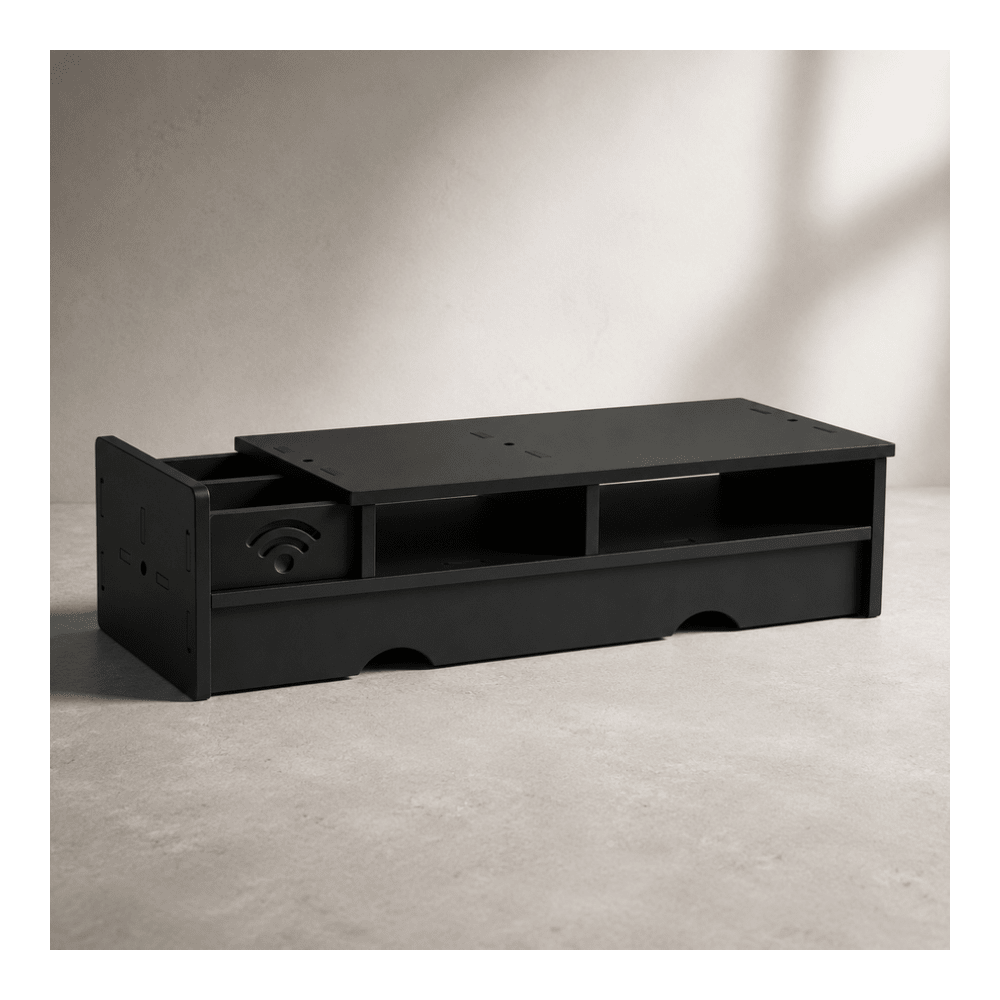 Black Matte WiFi Router Storag - огляд і ціна Office Tech Setup