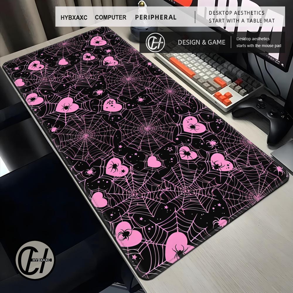 90x40 White or Pink Spiderweb  - огляд і ціна Office Tech Setup