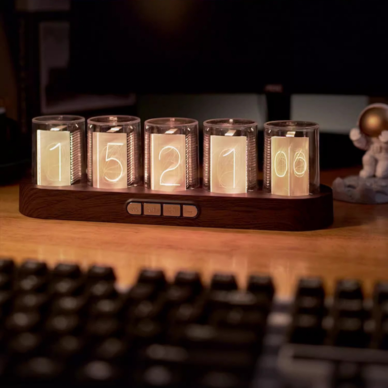 LED Nixie Tube Clock RGB Gamin - огляд і ціна Office Tech Setup